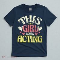 Just A Girl Who Loves Acting Gift T-Shirt thumb 5