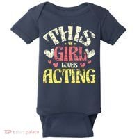 Just A Girl Who Loves Acting Gift Baby Bodysuit thumb 0
