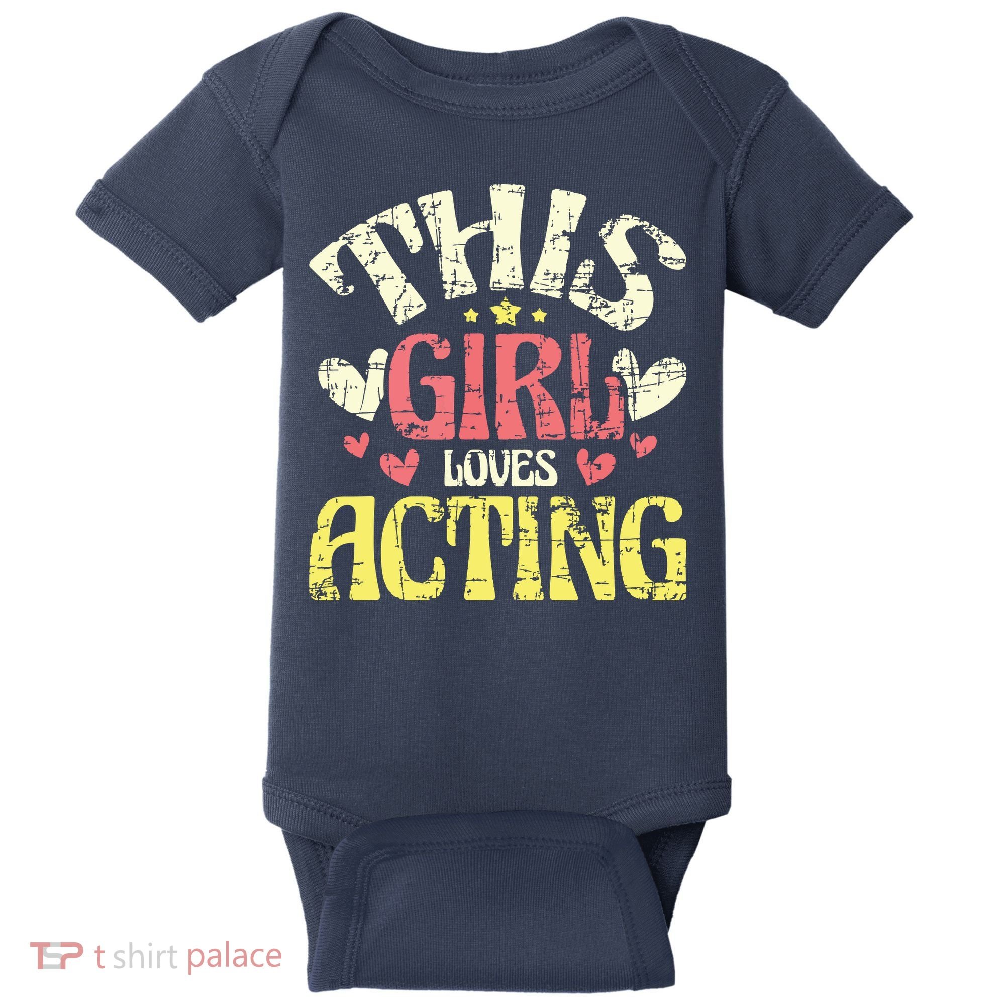 Just A Girl Who Loves Acting Gift Baby Bodysuit