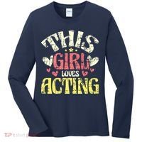 Just A Girl Who Loves Acting Gift Women's Long Sleeve Shirt thumb 0