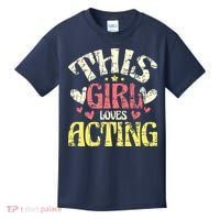 Just A Girl Who Loves Acting Gift Kids T-Shirt thumb 0