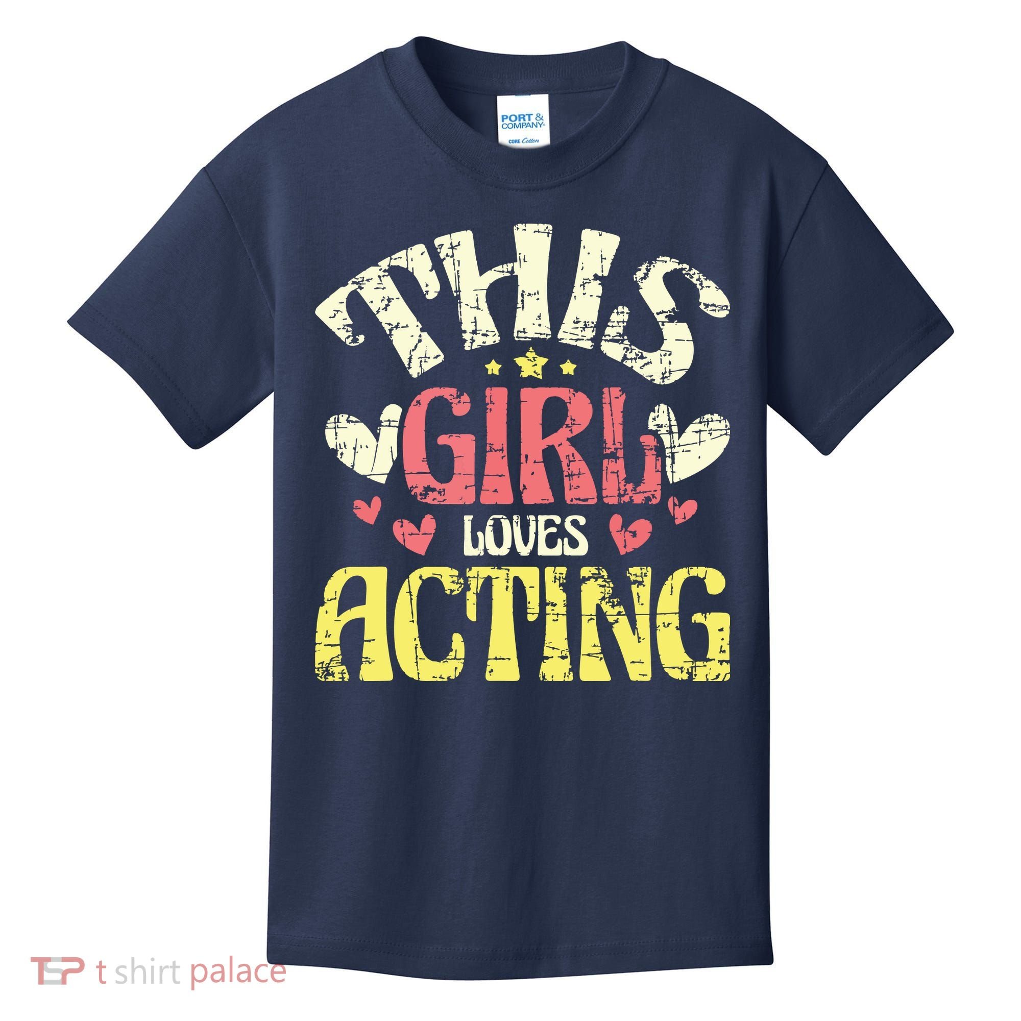 Just A Girl Who Loves Acting Gift Kids T-Shirt