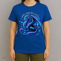 Just A Girl Who Loves Dragons T-Shirt thumb 4