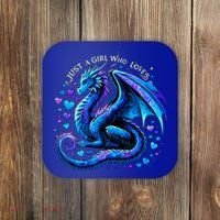 Just A Girl Who Loves Dragons Coaster thumb 0