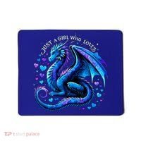 Just A Girl Who Loves Dragons Mousepad thumb 0