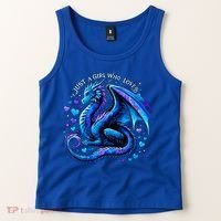 Just A Girl Who Loves Dragons Tank Top thumb 2