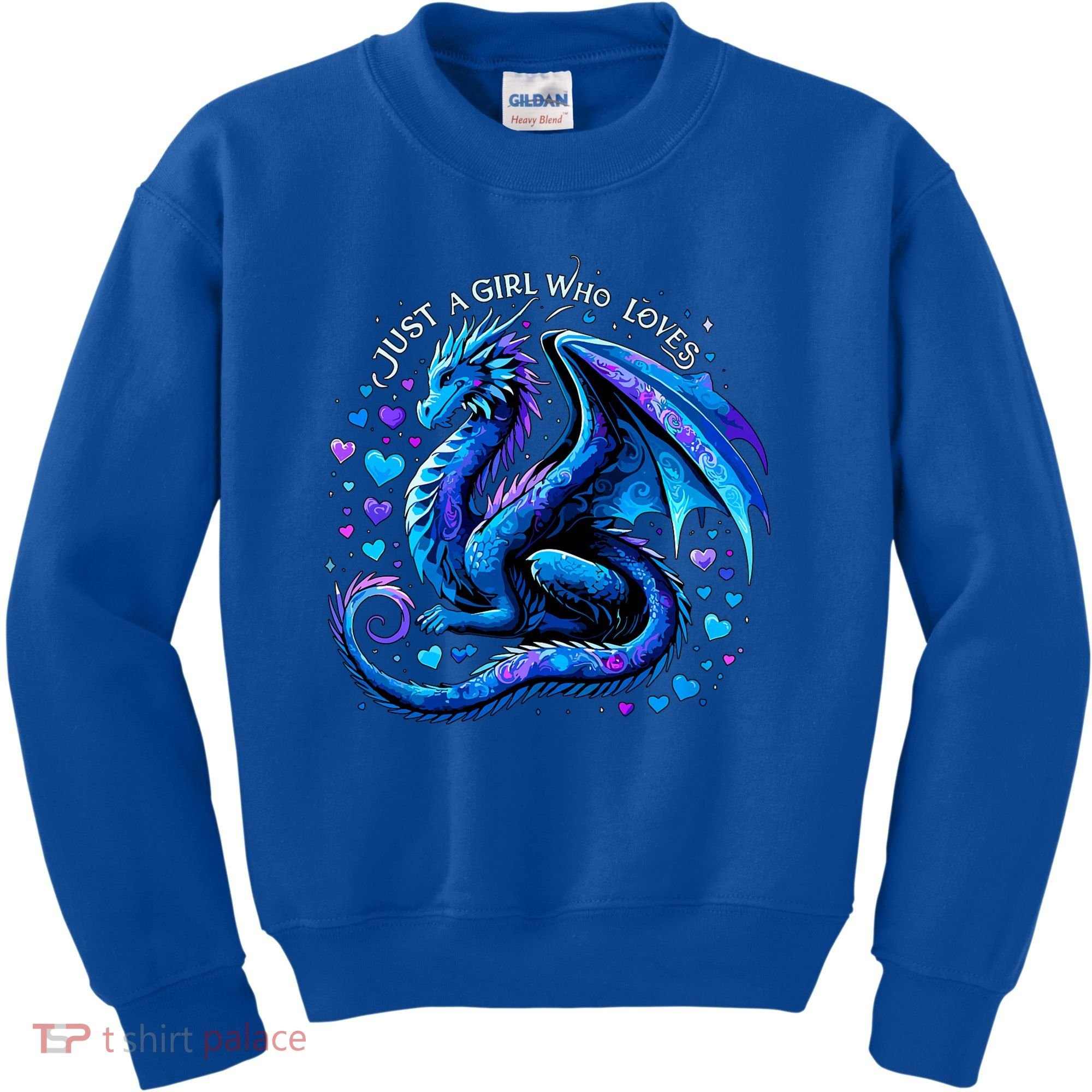 Just A Girl Who Loves Dragons Kids Sweatshirt