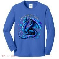 Just A Girl Who Loves Dragons Kids Long Sleeve Shirt thumb 0