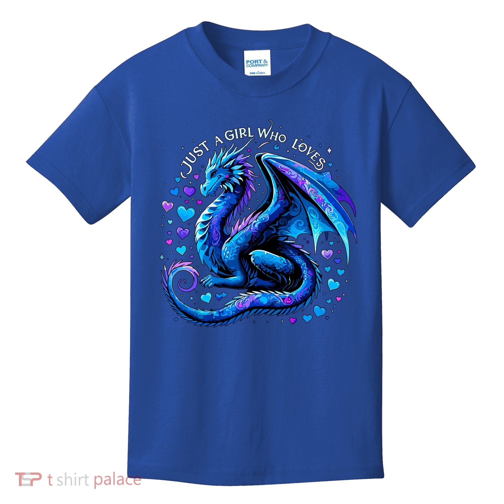 Just A Girl Who Loves Dragons Kids T-Shirt