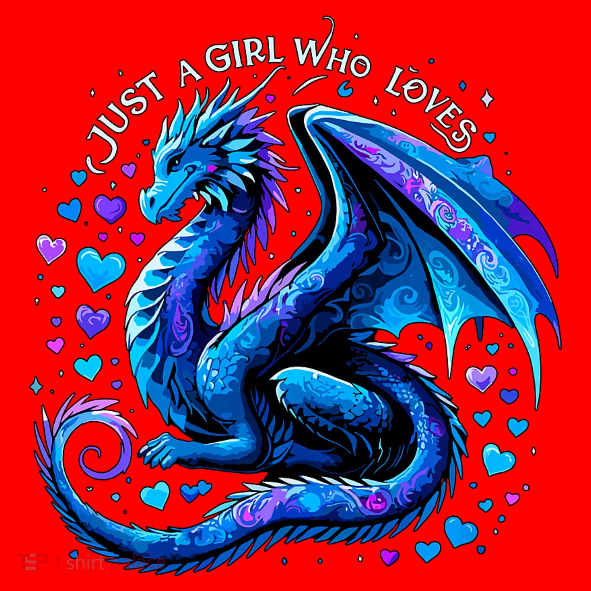 Just A Girl Who Loves Dragons Santa Hat