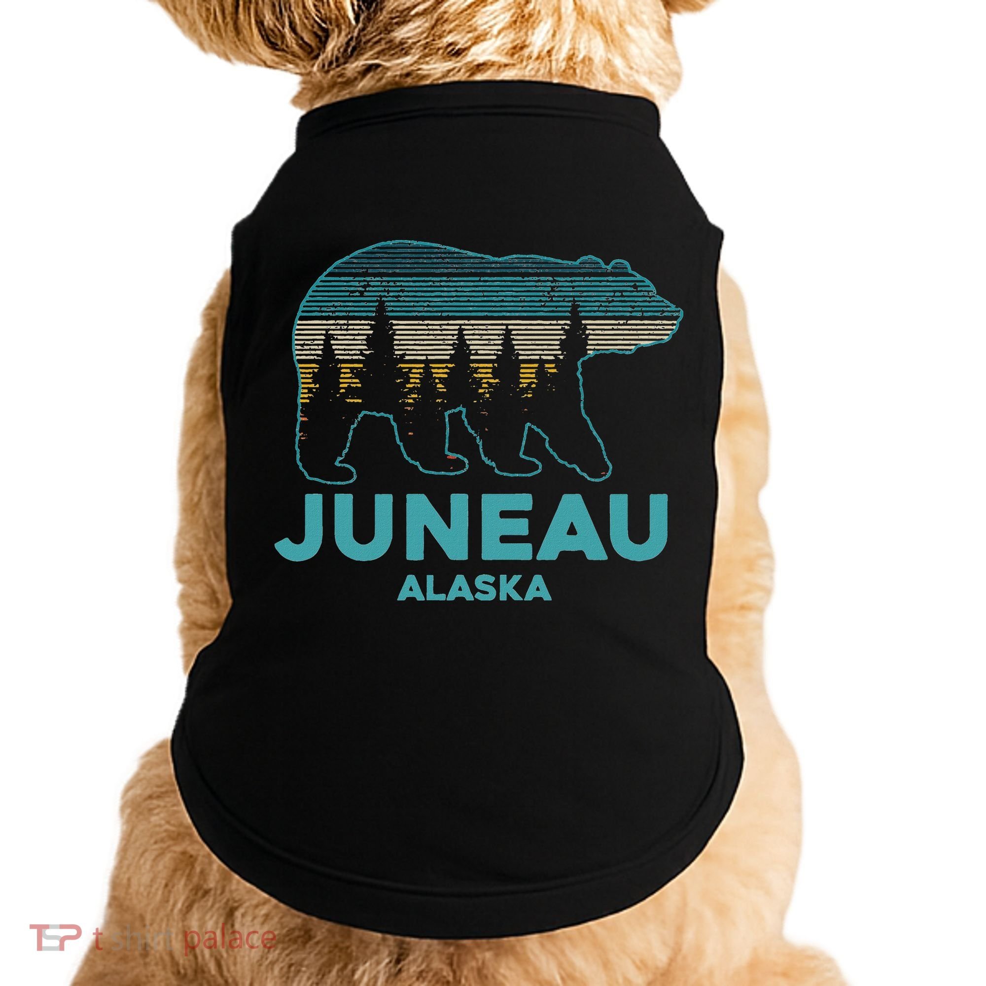 Juneau Alaska Grizzly Bear Souvenir Doggie Tank