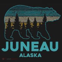 Juneau Alaska Grizzly Bear Souvenir Women's Hoodie thumb 2
