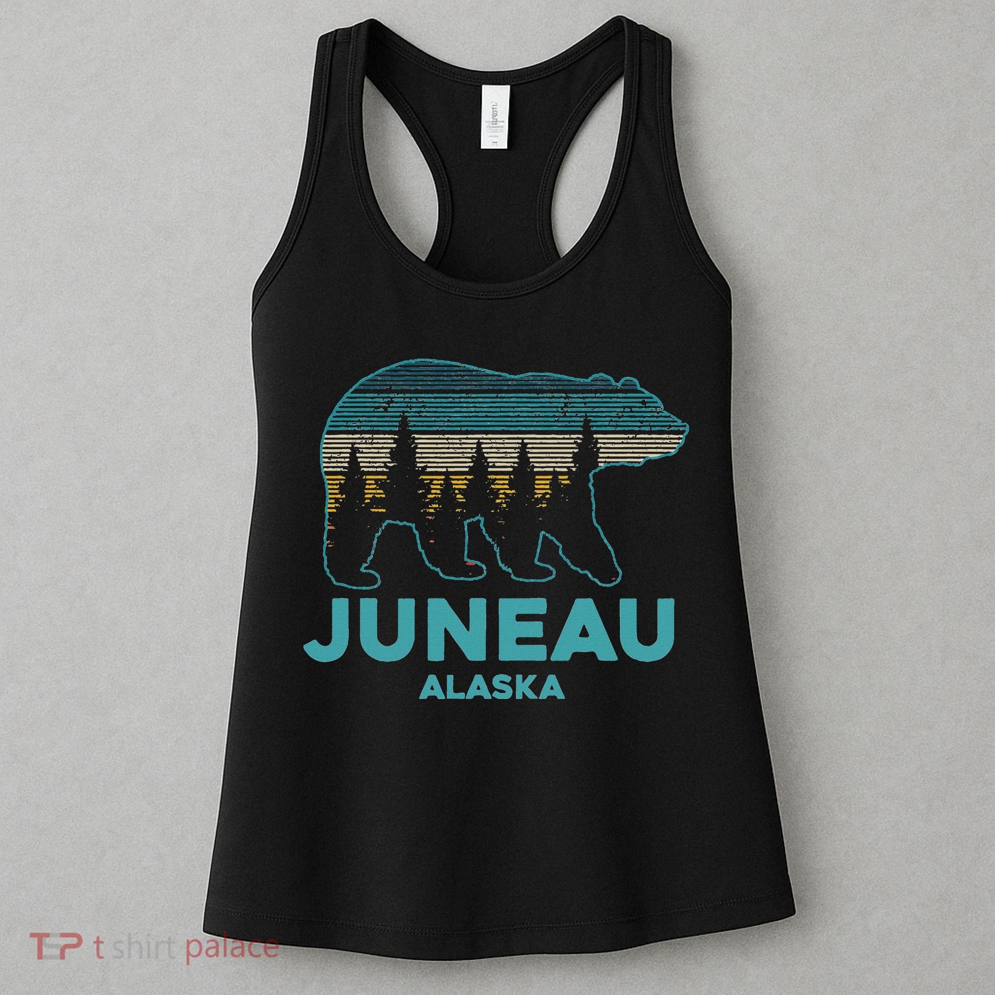 Juneau Alaska Grizzly Bear Souvenir Women's Tank Top