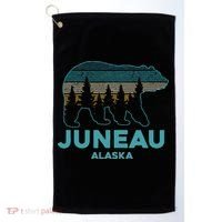 Juneau Alaska Grizzly Bear Souvenir Golf Towel thumb 0