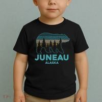 Juneau Alaska Grizzly Bear Souvenir Toddler T-Shirt thumb 2