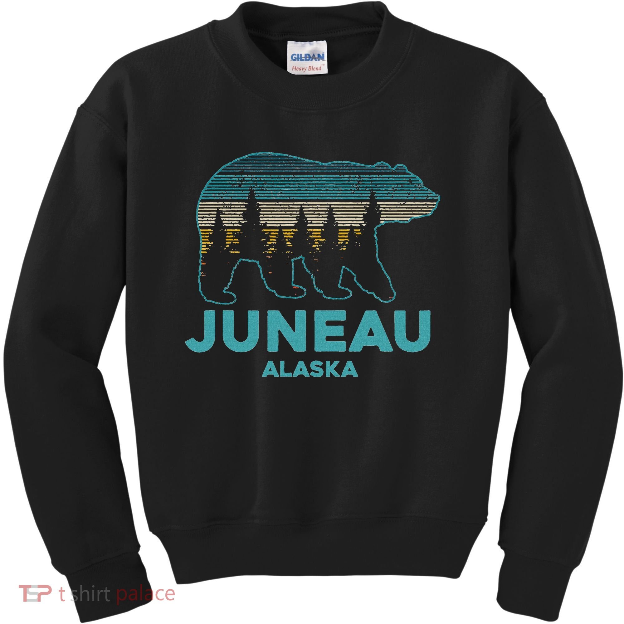 Juneau Alaska Grizzly Bear Souvenir Kids Sweatshirt
