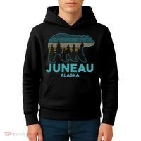 Juneau Alaska Grizzly Bear Souvenir Kids Hoodie thumb 4