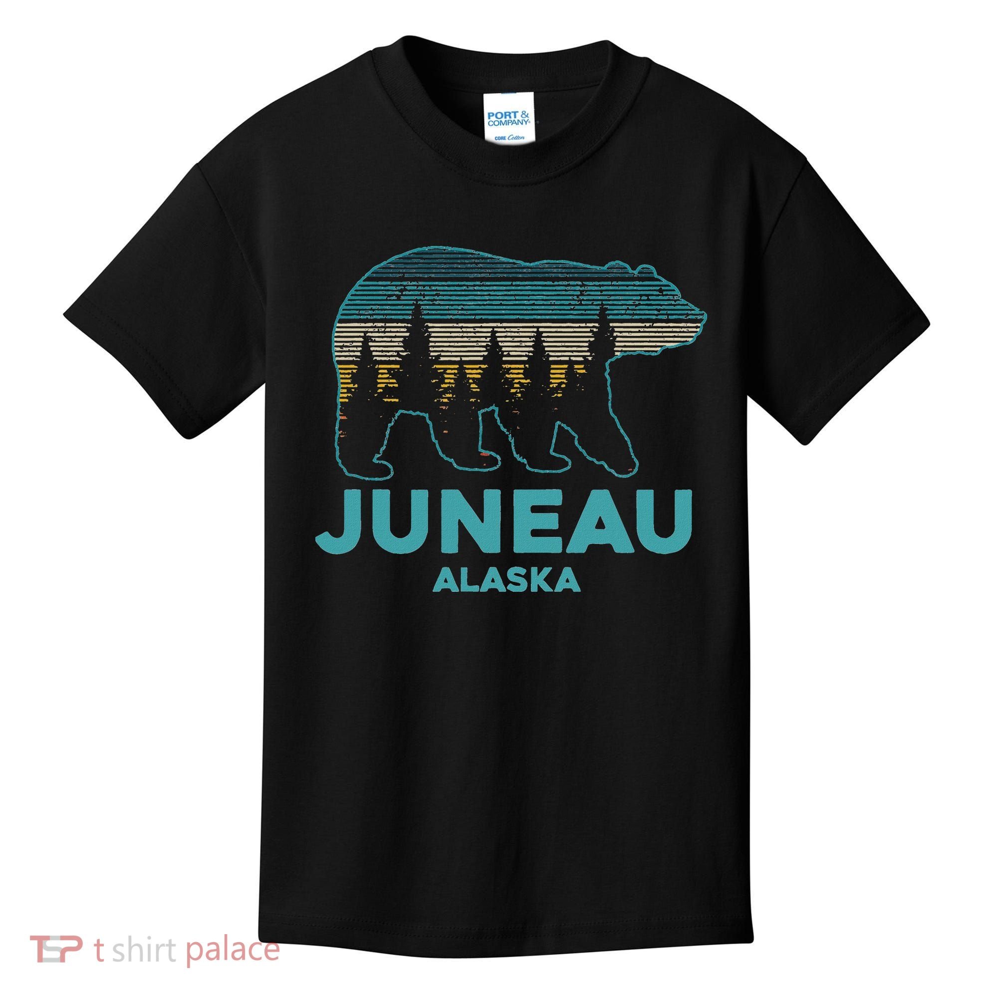 Juneau Alaska Grizzly Bear Souvenir Kids T-Shirt