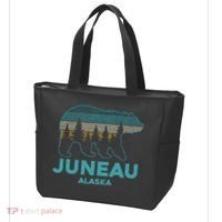 Juneau Alaska Grizzly Bear Souvenir Tote Bag thumb 3