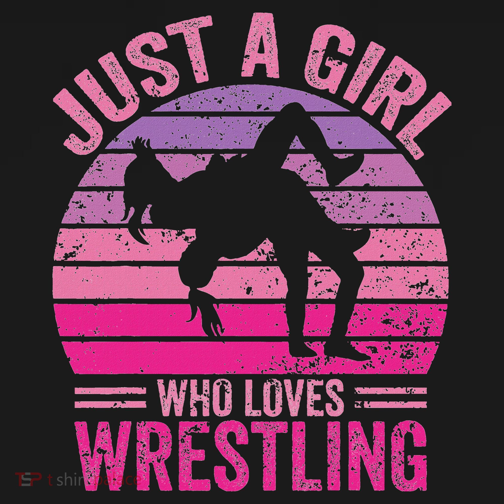 Just A Girl Who Loves Wrestling Funny Wrestle Lover Wrestler Women's Tank Top