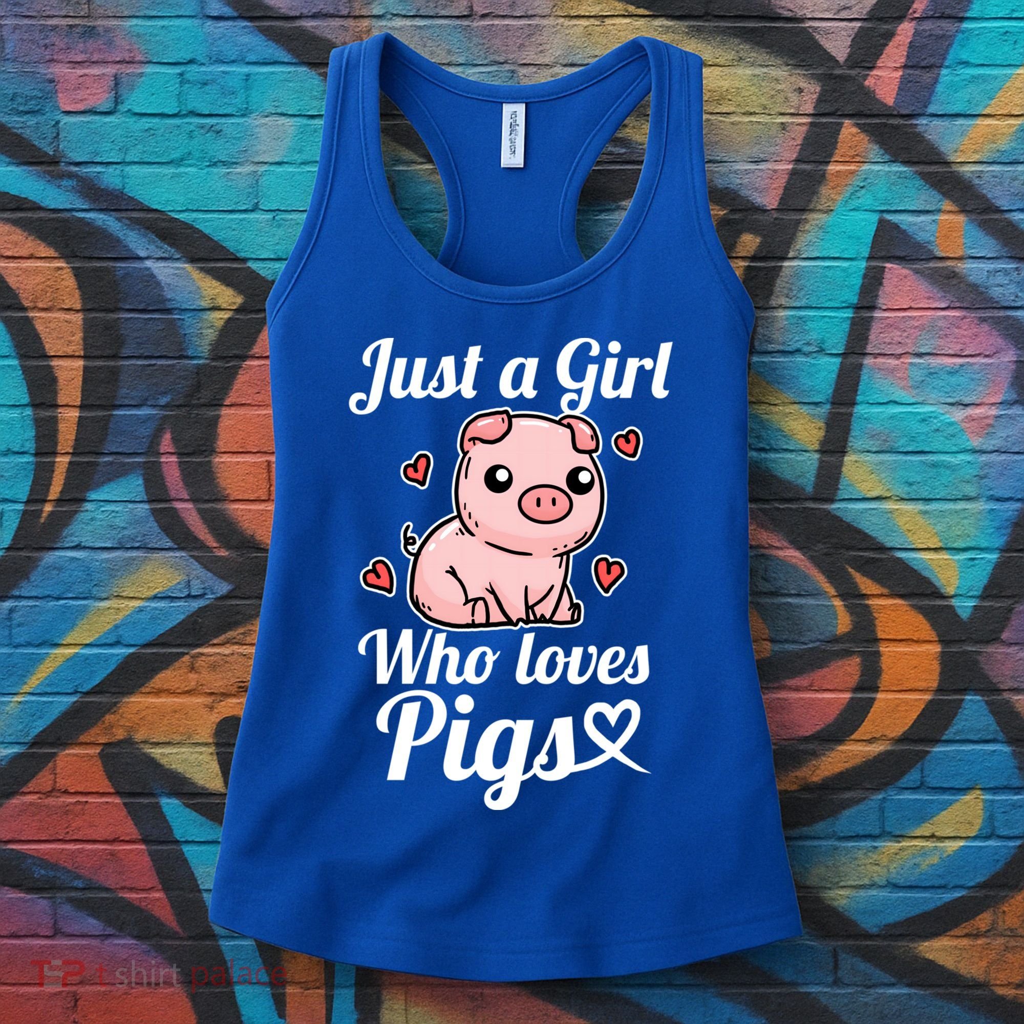 Just A Girl Who Loves Pigs Cute Pig Costume Great Gift Women's Tank Top