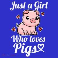 Just A Girl Who Loves Pigs Cute Pig Costume Great Gift Women's Tank Top thumb 5