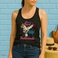 Just A Girl Who Loves Taekwondo Unicorn Tae Kwon Do Gift Women's Tank Top thumb 2