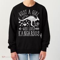 Just A Girl Who Loves Kangaroo Gift Women's Sweatshirt thumb 0