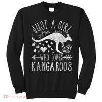 Just A Girl Who Loves Kangaroo Gift Sweatshirt thumb 0