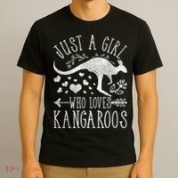 Just A Girl Who Loves Kangaroo Gift T-Shirt thumb 3