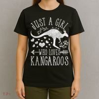 Just A Girl Who Loves Kangaroo Gift T-Shirt thumb 4
