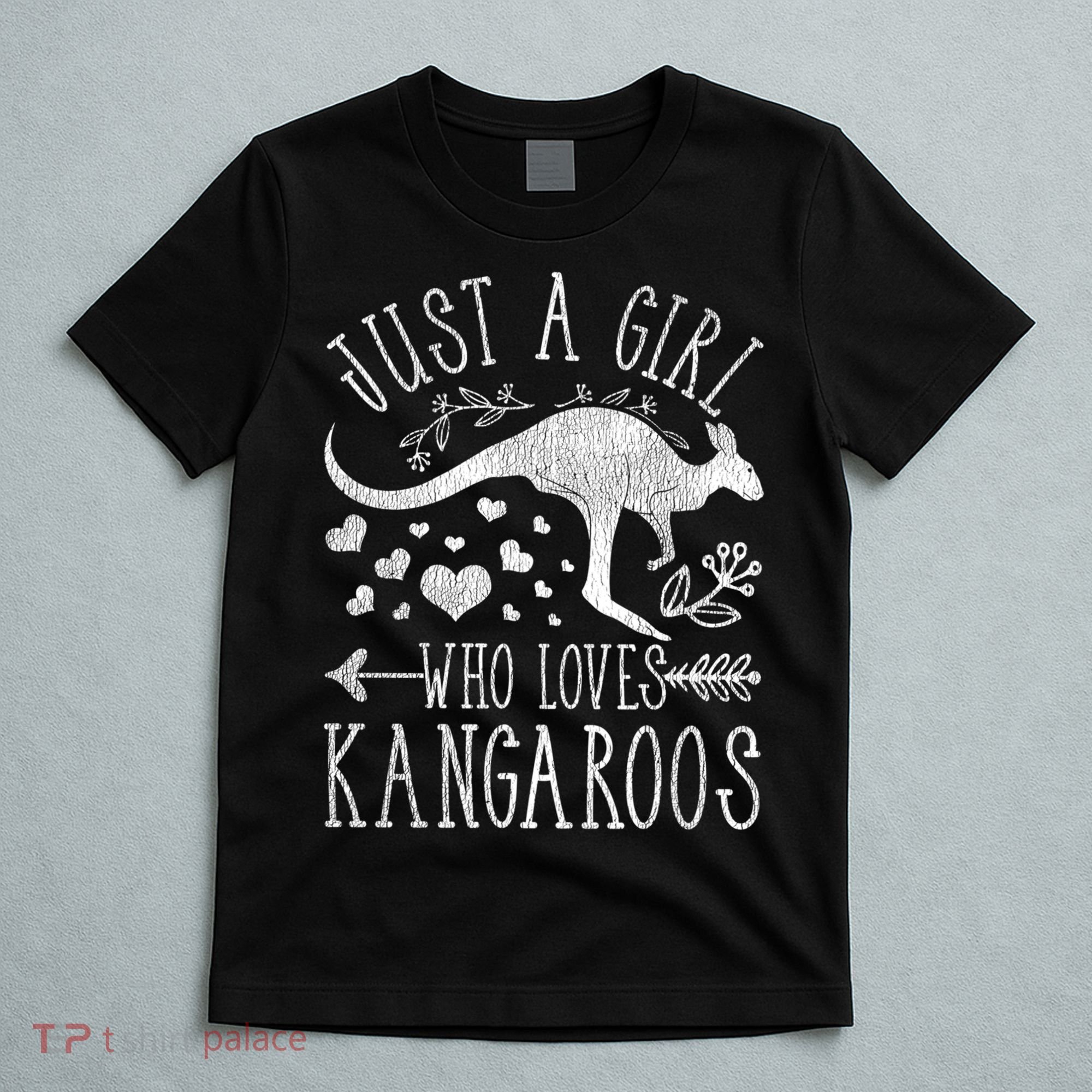 Just A Girl Who Loves Kangaroo Gift T-Shirt