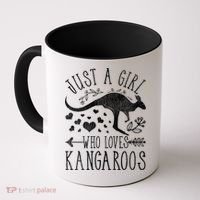 Just A Girl Who Loves Kangaroo Gift Coffee Mug thumb 0