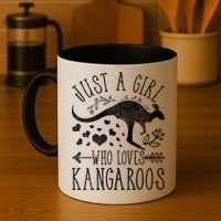 Just A Girl Who Loves Kangaroo Gift Coffee Mug thumb 4
