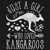 Just A Girl Who Loves Kangaroo Gift Women's Hoodie thumb 2