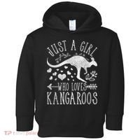 Just A Girl Who Loves Kangaroo Gift Toddler Hoodie thumb 0