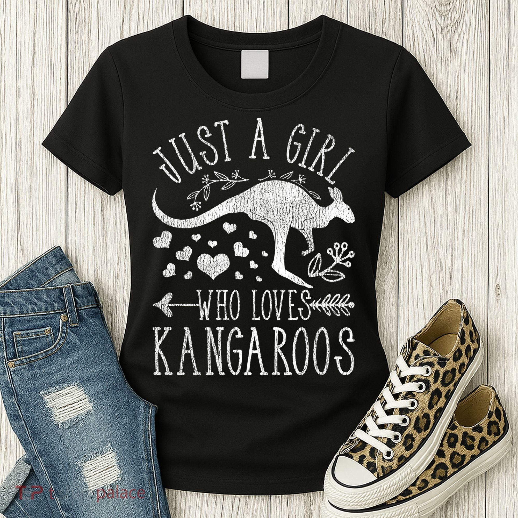 Just A Girl Who Loves Kangaroo Gift Women's T-Shirt
