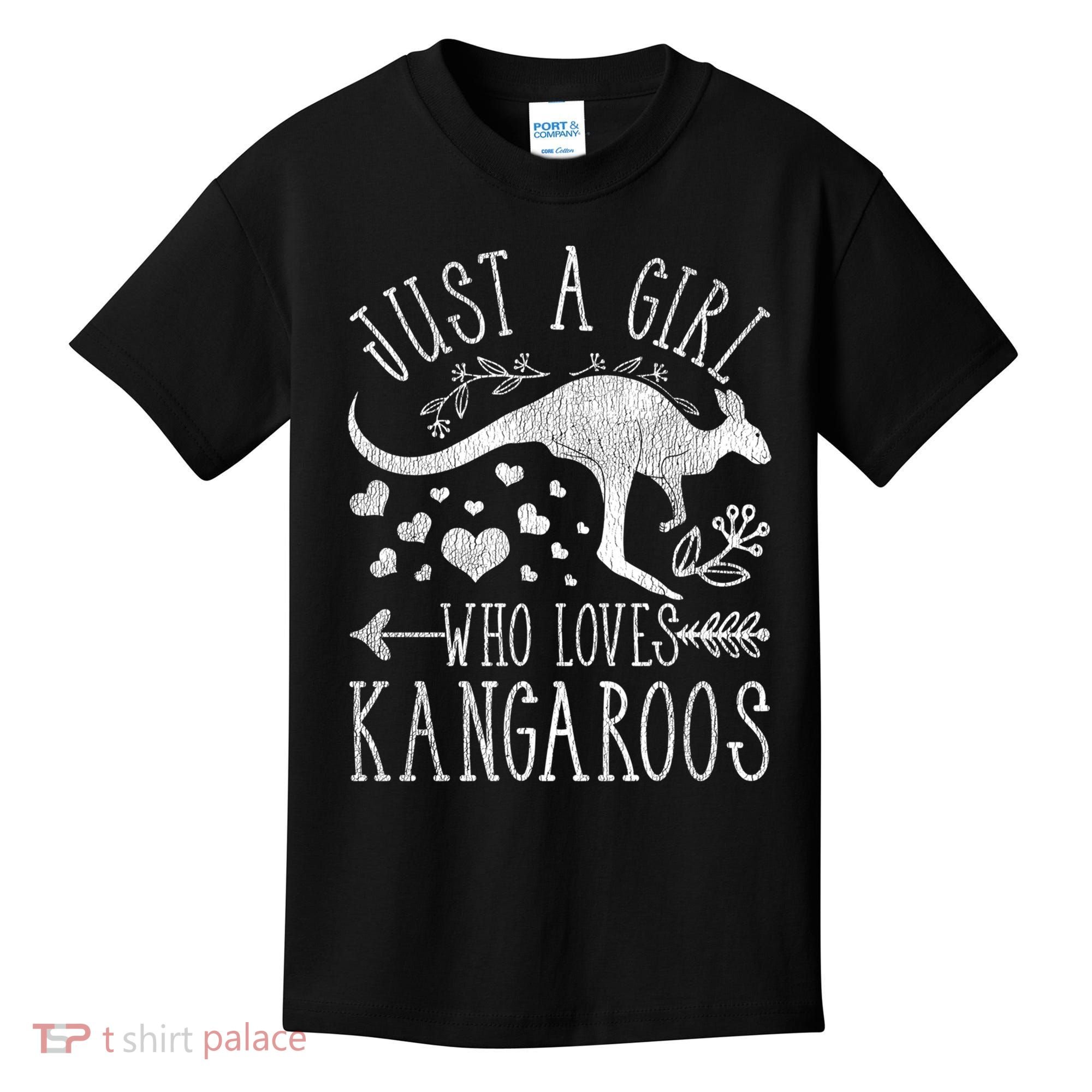 Just A Girl Who Loves Kangaroo Gift Kids T-Shirt