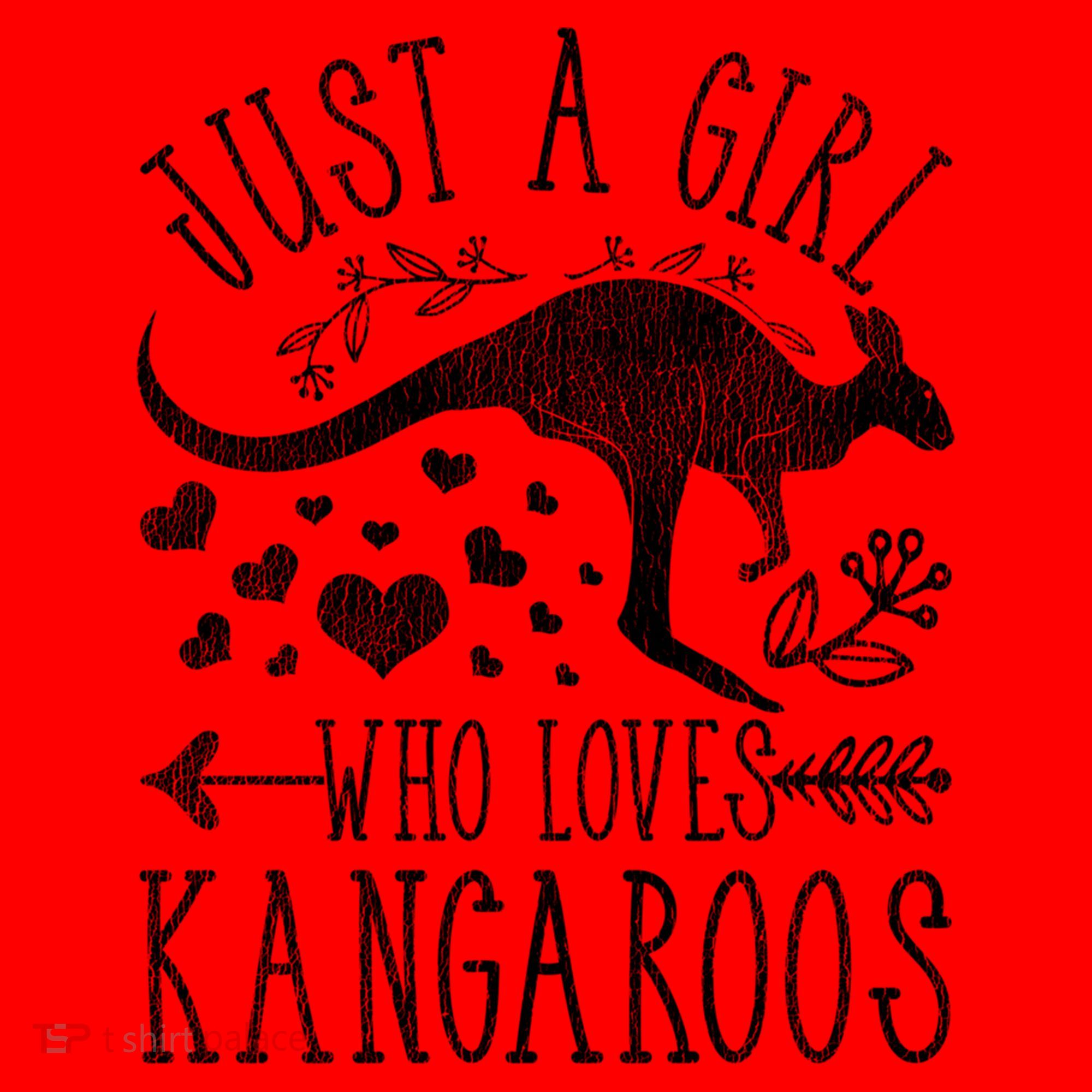 Just A Girl Who Loves Kangaroo Gift Santa Hat