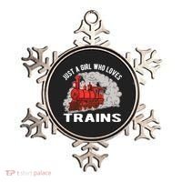 Just A Girl Who Loves Trains Ornament thumb 0