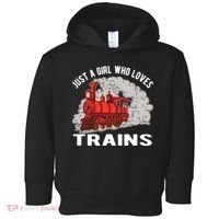 Just A Girl Who Loves Trains Toddler Hoodie thumb 0