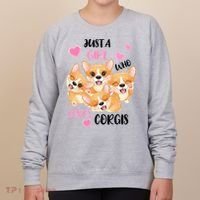 Just A Girl Who Loves Corgis Women's Sweatshirt thumb 0