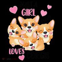 Just A Girl Who Loves Corgis Kids Colorblock Raglan Jersey thumb 2