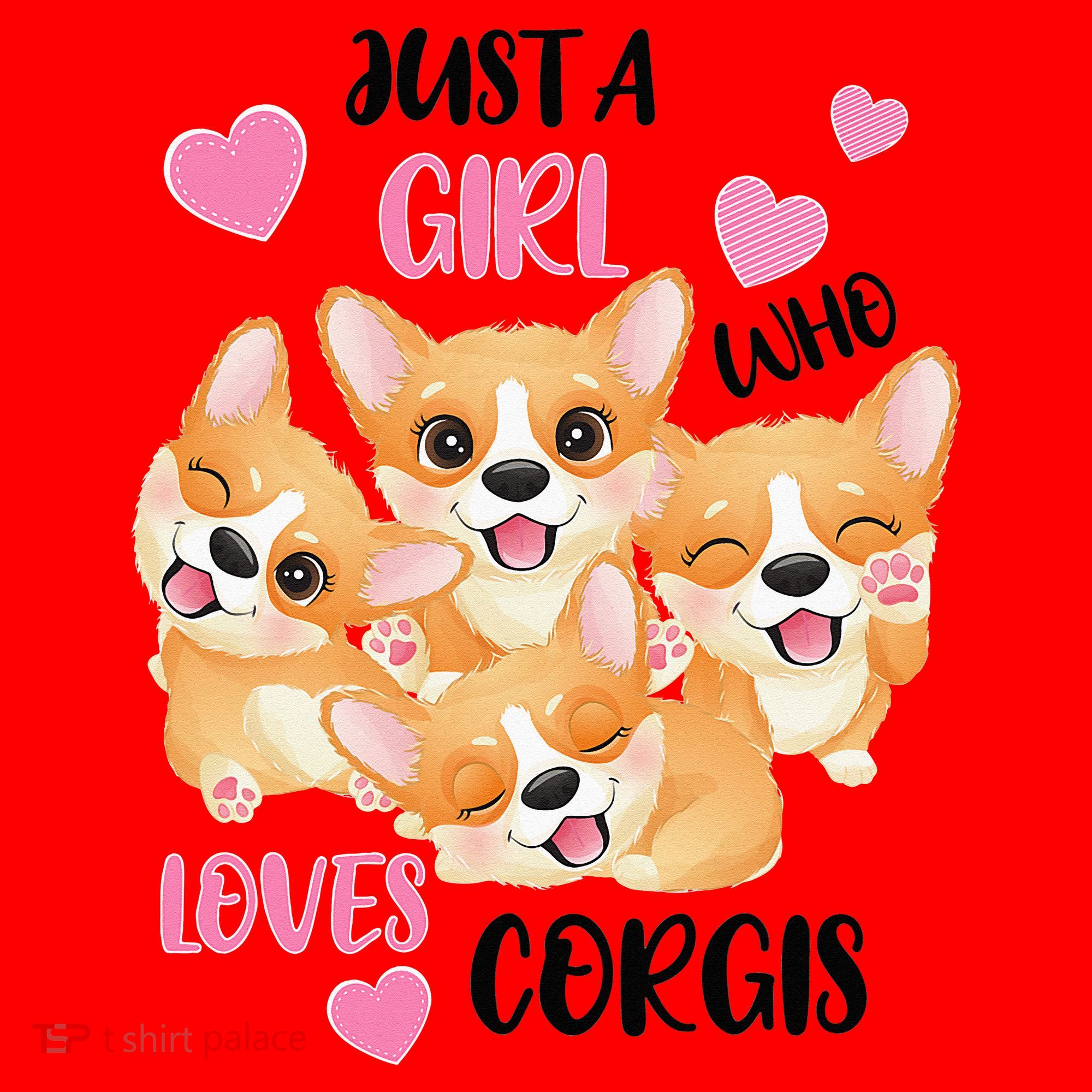 Just A Girl Who Loves Corgis Santa Hat