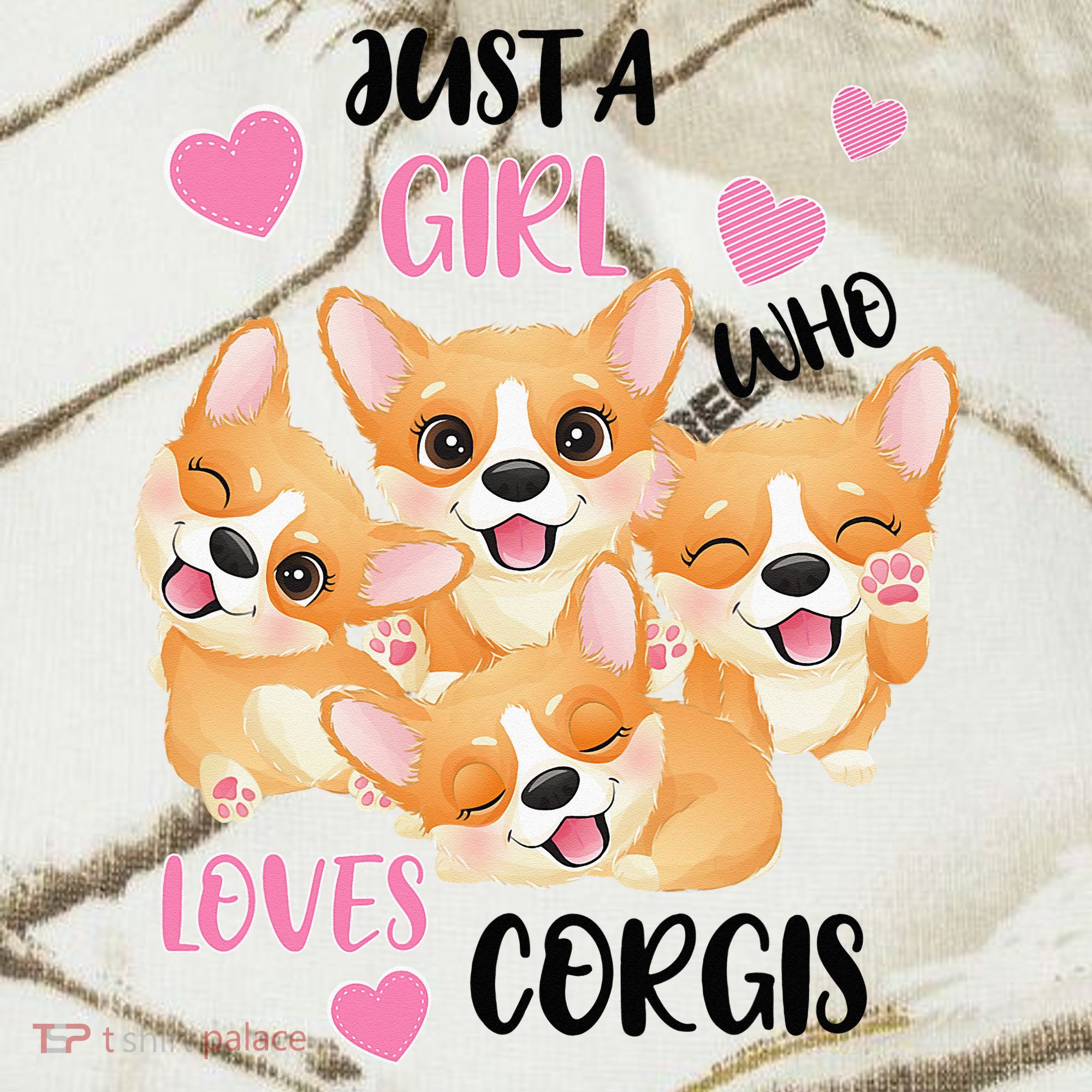 Just A Girl Who Loves Corgis Kati Licensed 12" Camo Cuffed Beanie