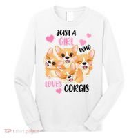 Just A Girl Who Loves Corgis Long Sleeve Shirt thumb 0