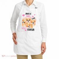 Just A Girl Who Loves Corgis Apron thumb 2