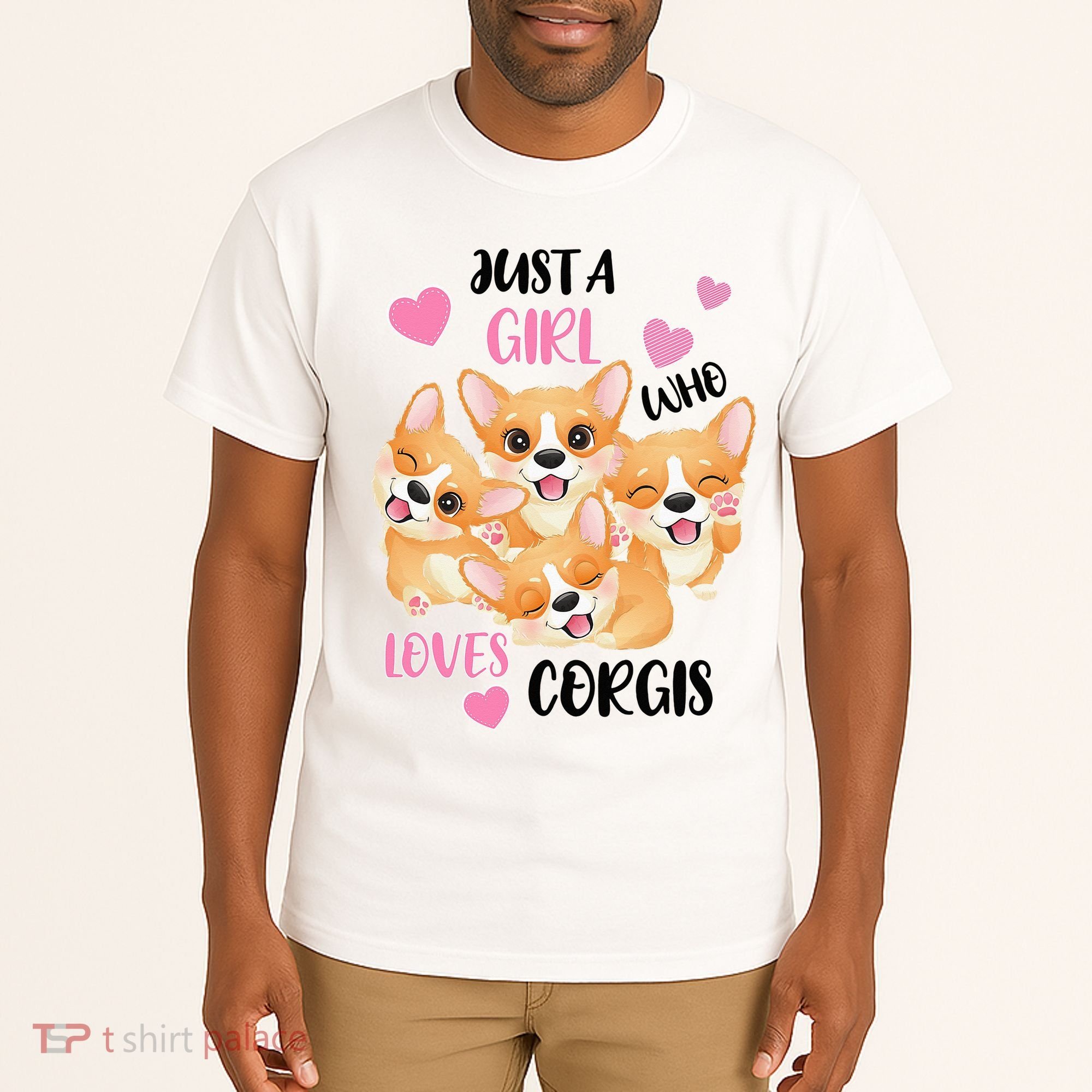 Just A Girl Who Loves Corgis Tall T-Shirt
