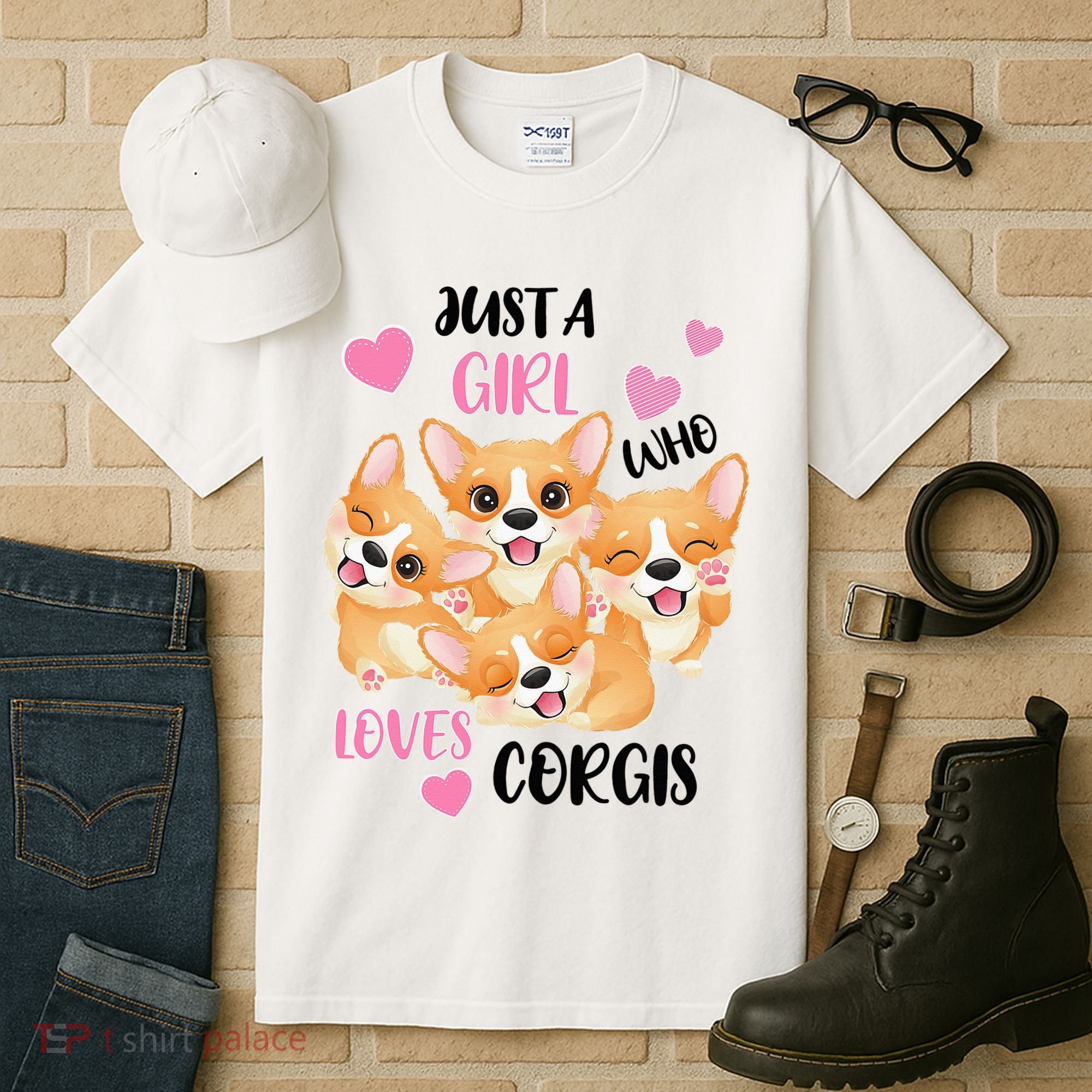 Just A Girl Who Loves Corgis Tall T-Shirt