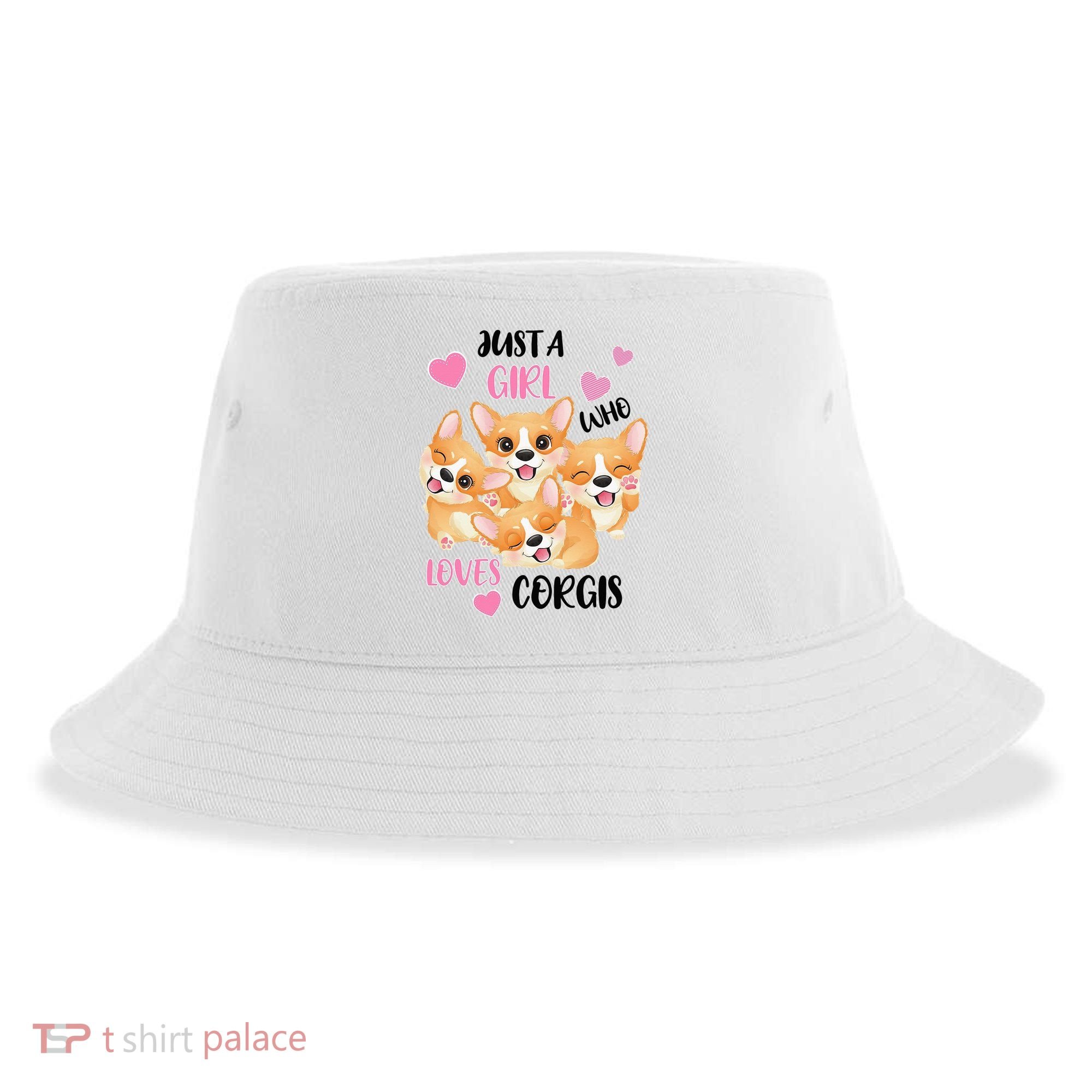 Just A Girl Who Loves Corgis Sustainable Bucket Hat